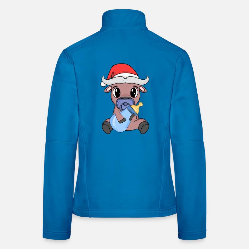 Bœuf bébé Noël Veste en tissu softshell Femme