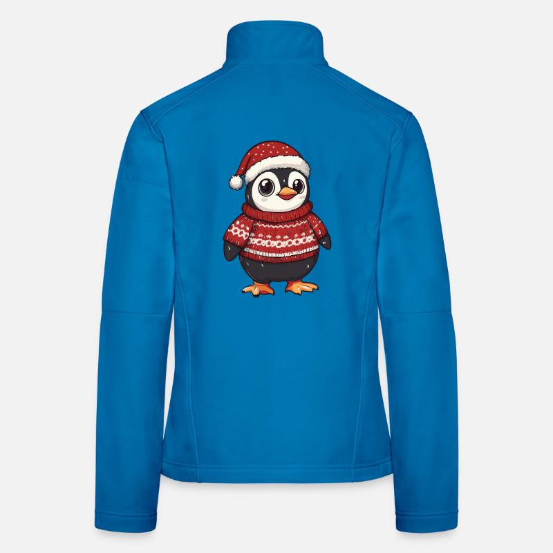 Pinguin Weihnachten Xmas - Frauen Softshelljacke - Lichtblau