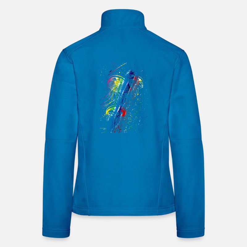 Colorful jellyfish - Women's Softshell Jacket - light blue