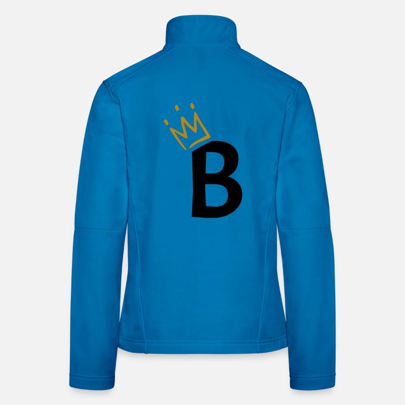 Buchstabe B - Anfangsbuchstabe B Frauen Softshelljacke