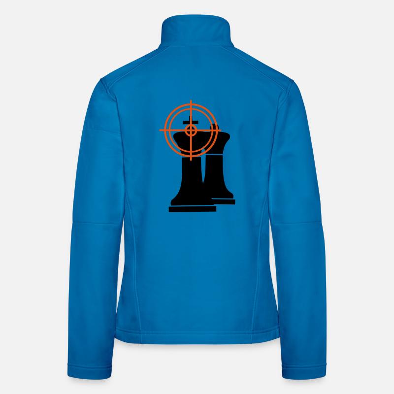Schachmatt - Frauen Softshelljacke - Lichtblau