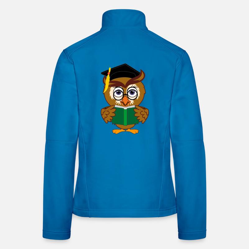 Leseeule mit Smart Book Frauen Softshelljacke