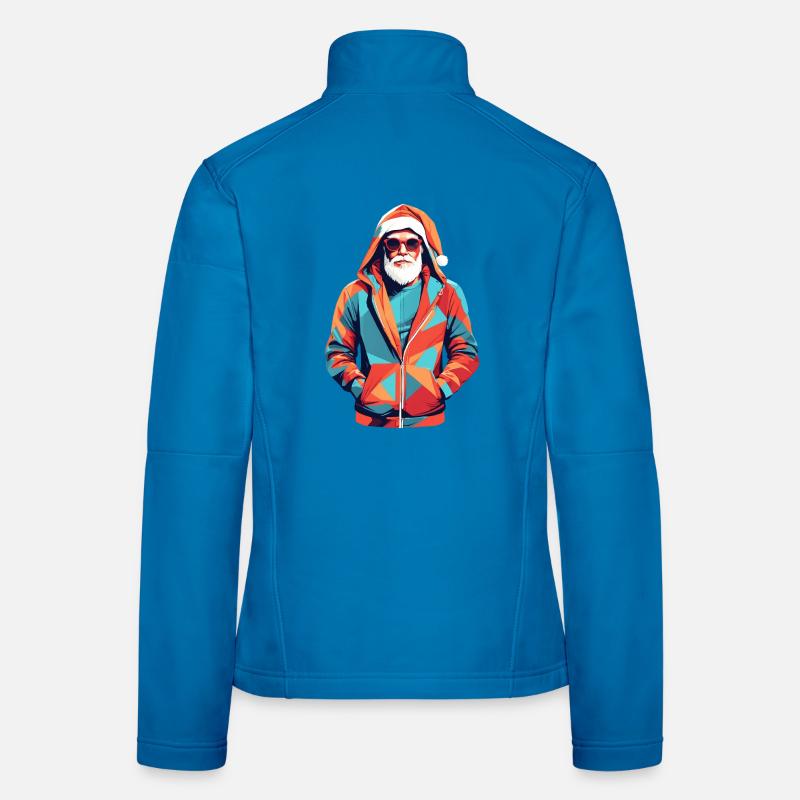 Père Noël en sweat à capuche Veste en tissu softshell Femme