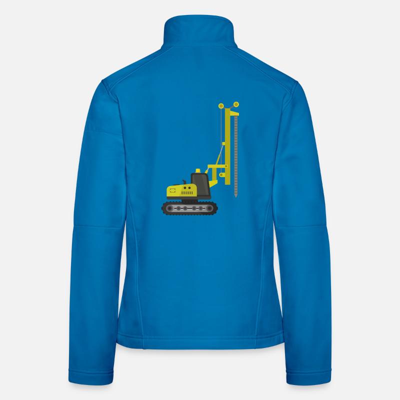 Crawler drilling rig Women's Softshell Jacket