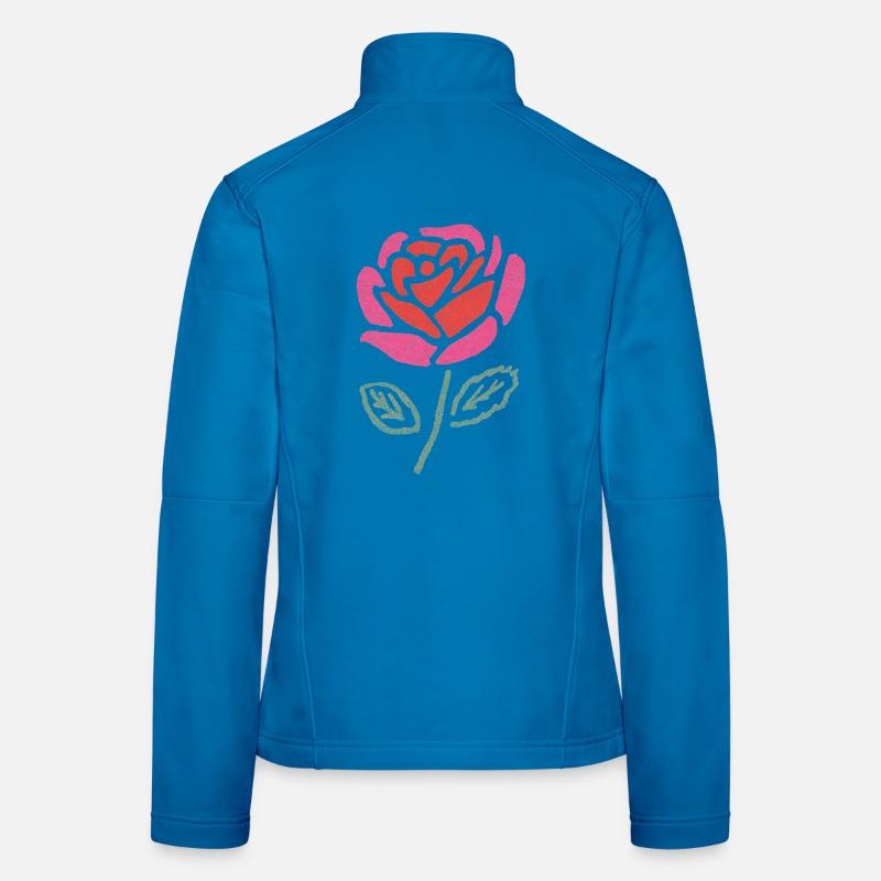 Wasserrose Farbexplosion Frauen Softshelljacke