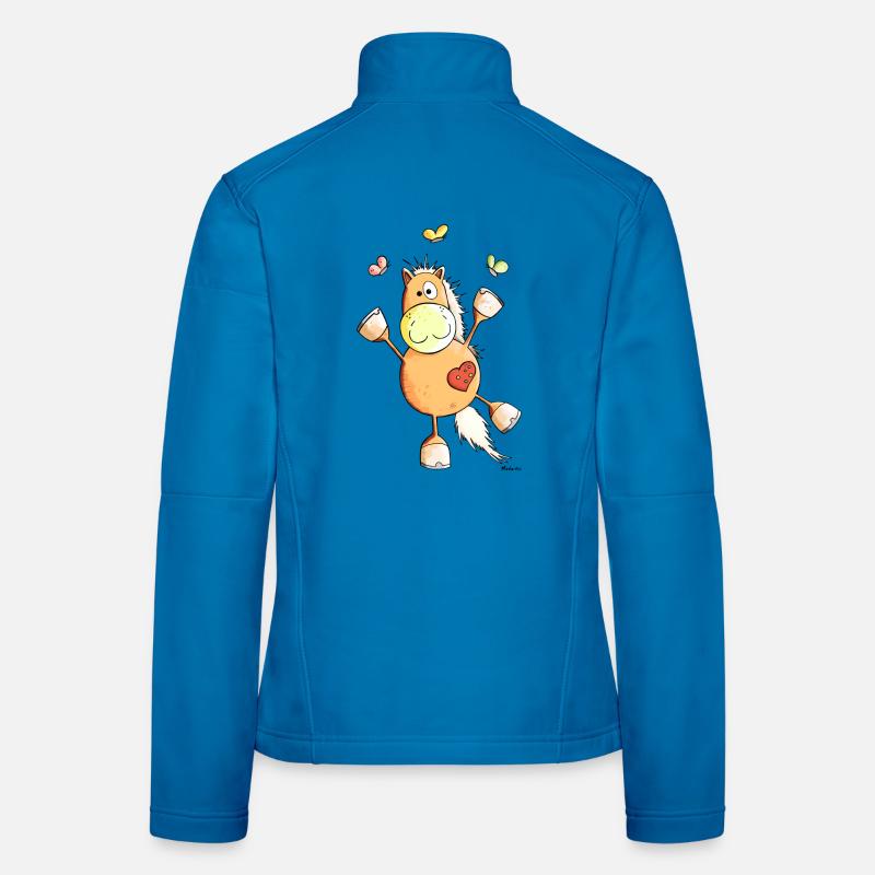 Priscilla das Pferd Frauen Softshelljacke