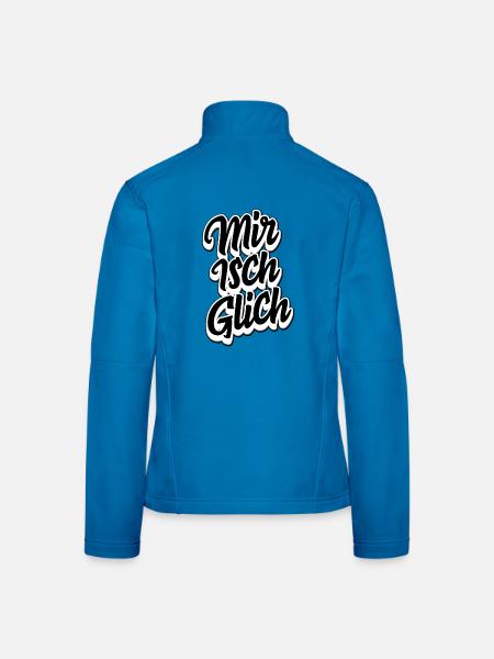 Zürich Schweizerdeutsch Spruch - Women's Softshell Jacket - light blue - Back