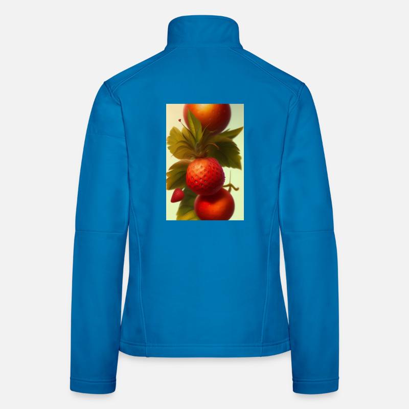 Erdbeere Frauen Softshelljacke