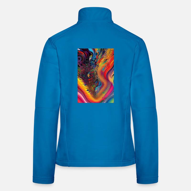 Abstrakte Kunst Frauen Softshelljacke