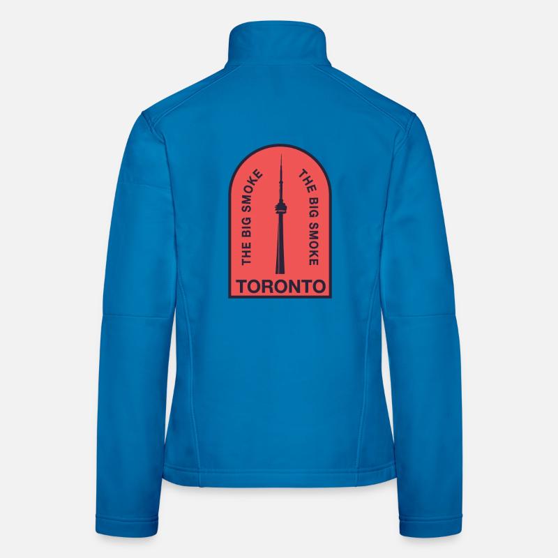 Toronto CN Tower Big Smoke Logo Women's Softshell Jacket
