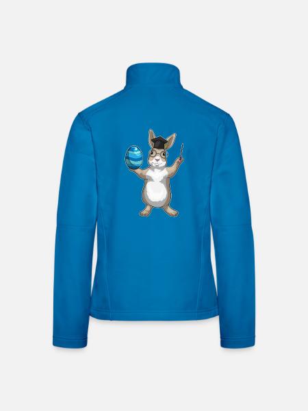 Professeur de Pâques Bunny - Veste en tissu softshell Femme - bleu clair - Dos