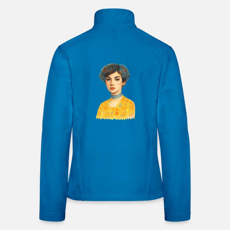 Élégance dorée Veste en tissu softshell Femme