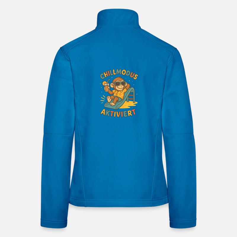 Chillmodus Aktiviert Affe Frauen Softshelljacke