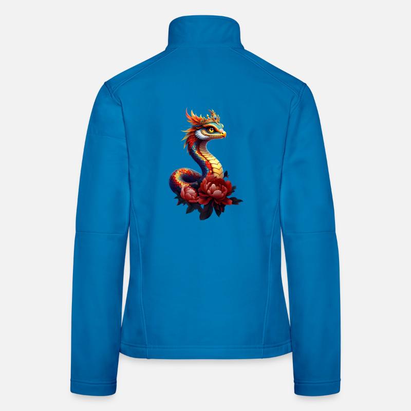 Echte Sternenschlange des Universums. Frauen Softshelljacke