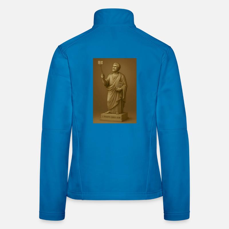 Philosophe baroque avec perche à selfie Veste en tissu softshell Femme