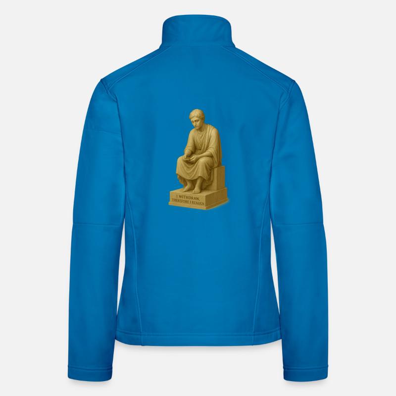 Sculpture de penseur réfléchi Veste en tissu softshell Femme
