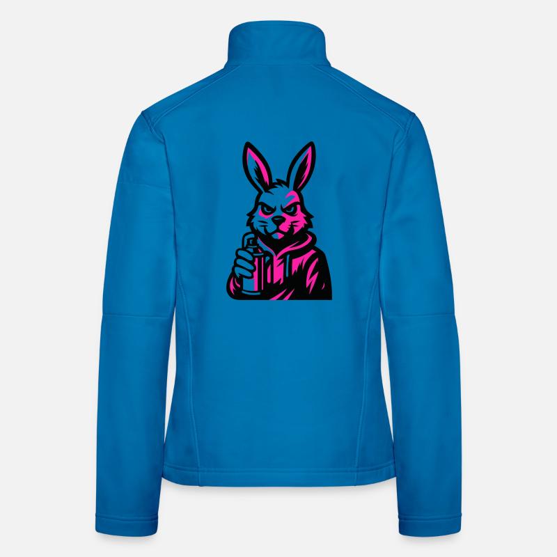 Graffity Rabbit Frauen Softshelljacke