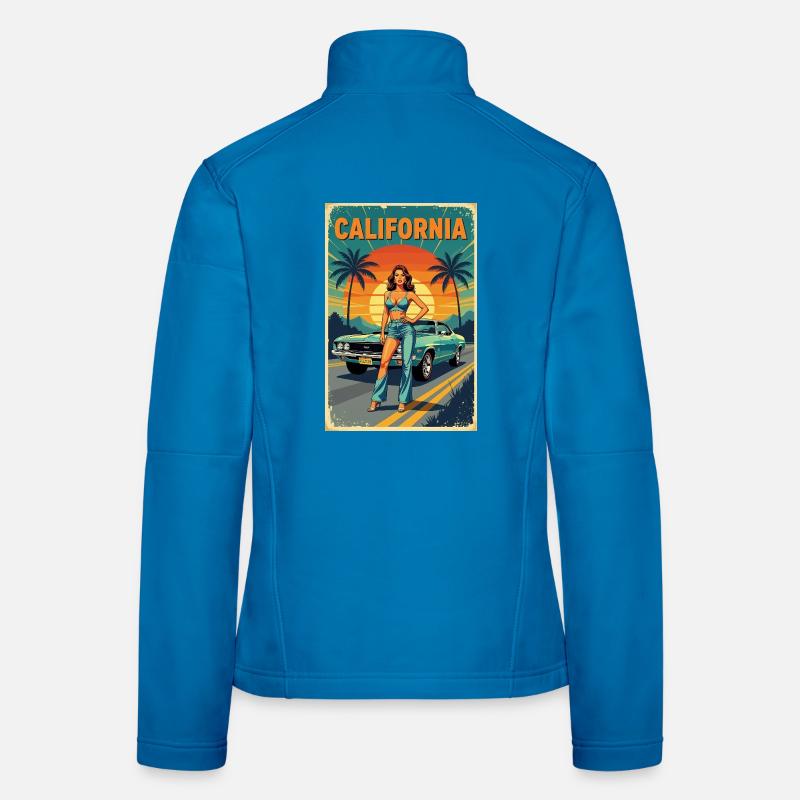 California Dream Cruise R03 - Women's Softshell Jacket - light blue
