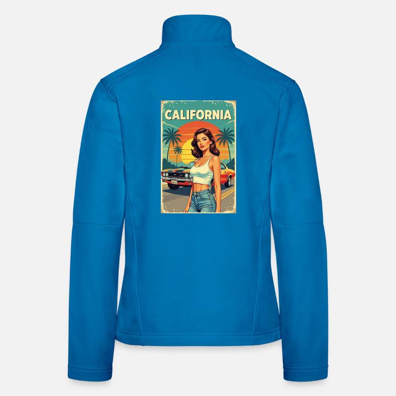 California Dream Cruise R06 - Women's Softshell Jacket - light blue