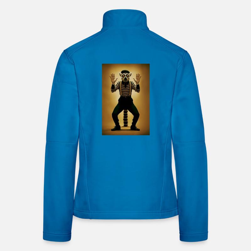 Lemur Humanoid Pantomime Frauen Softshelljacke