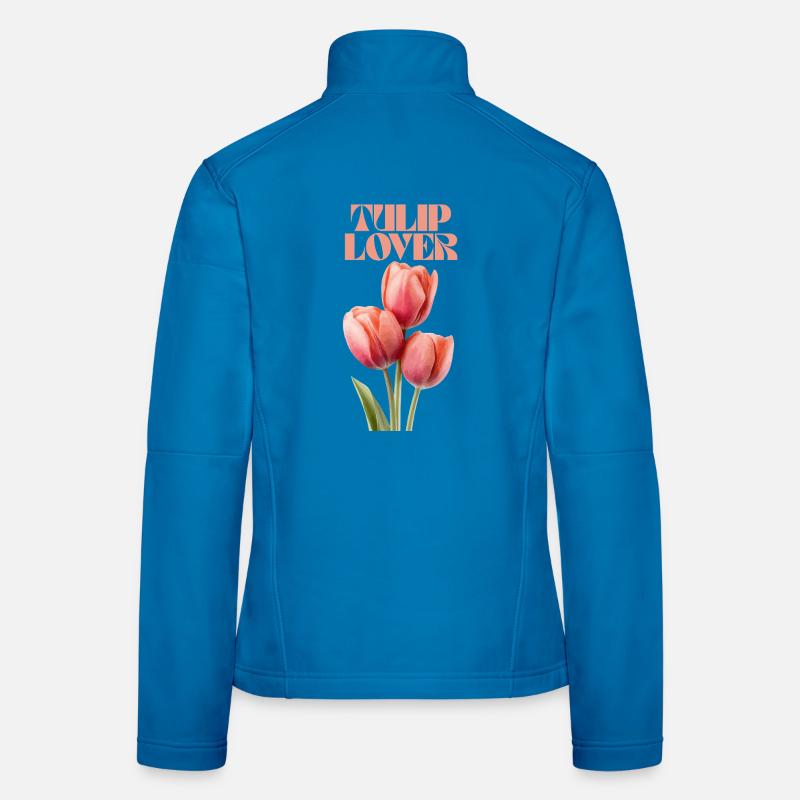 Tulip Lover Blumen Modedesign Frauen Softshelljacke