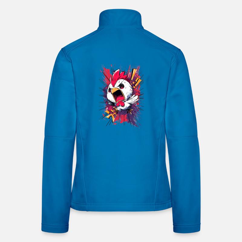 Explosion de poulet Outcry Veste en tissu softshell Femme