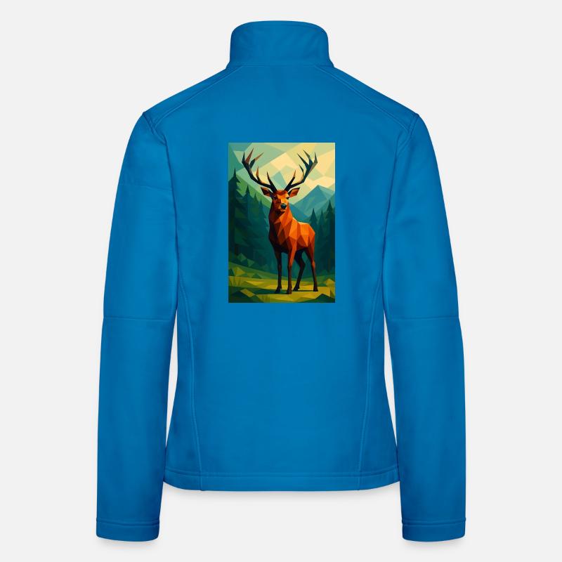 Polynature Hirsch Frauen Softshelljacke