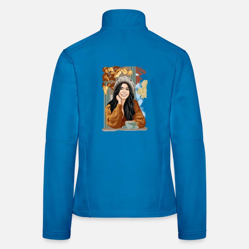Autumn Coffee Women's Softshell Jacket