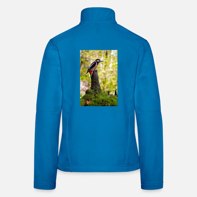 Forêt de pics à crête pourpre Veste en tissu softshell Femme