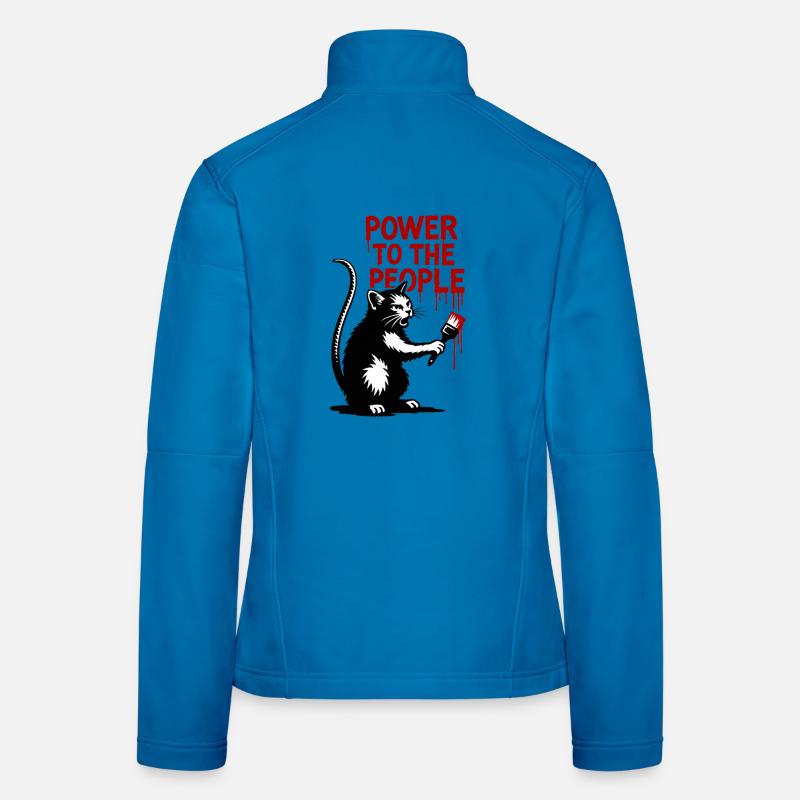 GraffitiCat Red Message Women's Softshell Jacket