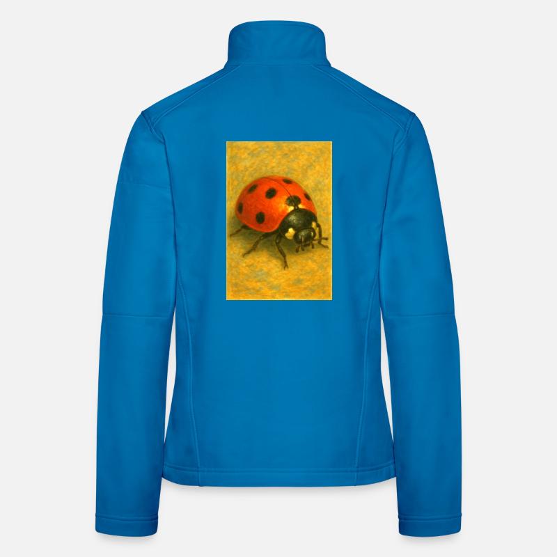 Red Ladybug Kunstdruck Frauen Softshelljacke