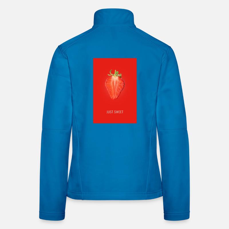 Fraise Juste sucrée Veste en tissu softshell Femme