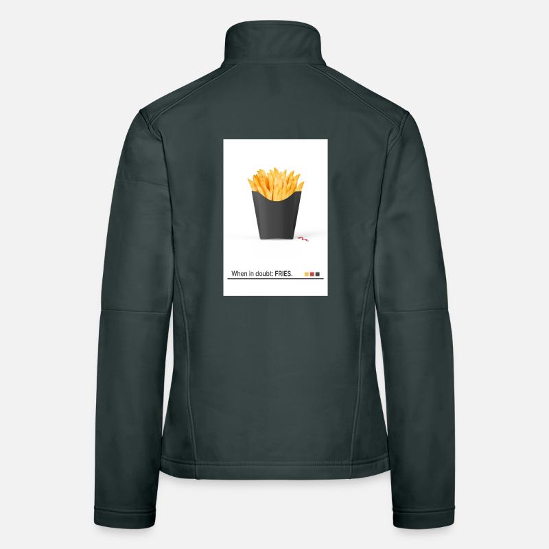 Les frites sont la solution à tout Veste en tissu softshell Femme