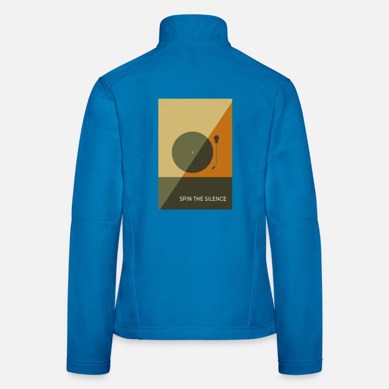 Spin The Silence – Minimal Record Poster Women's Softshell Jacket