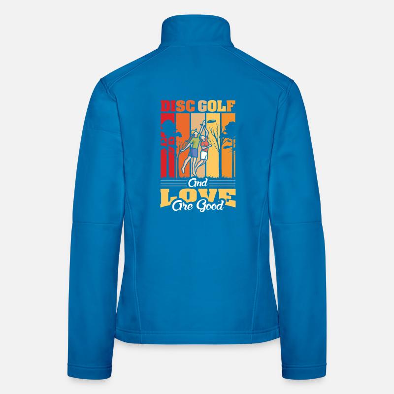 Cadeaux de disc golf Disc Golf Veste en tissu softshell Femme