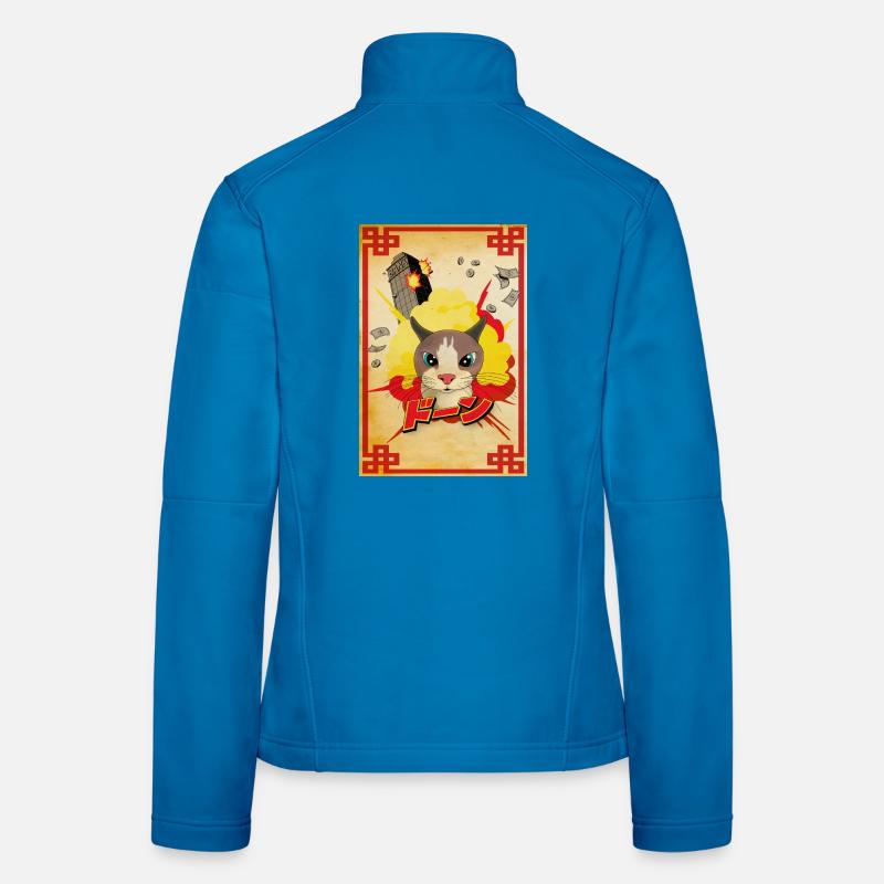 Mr Boom Cat Veste en tissu softshell Femme