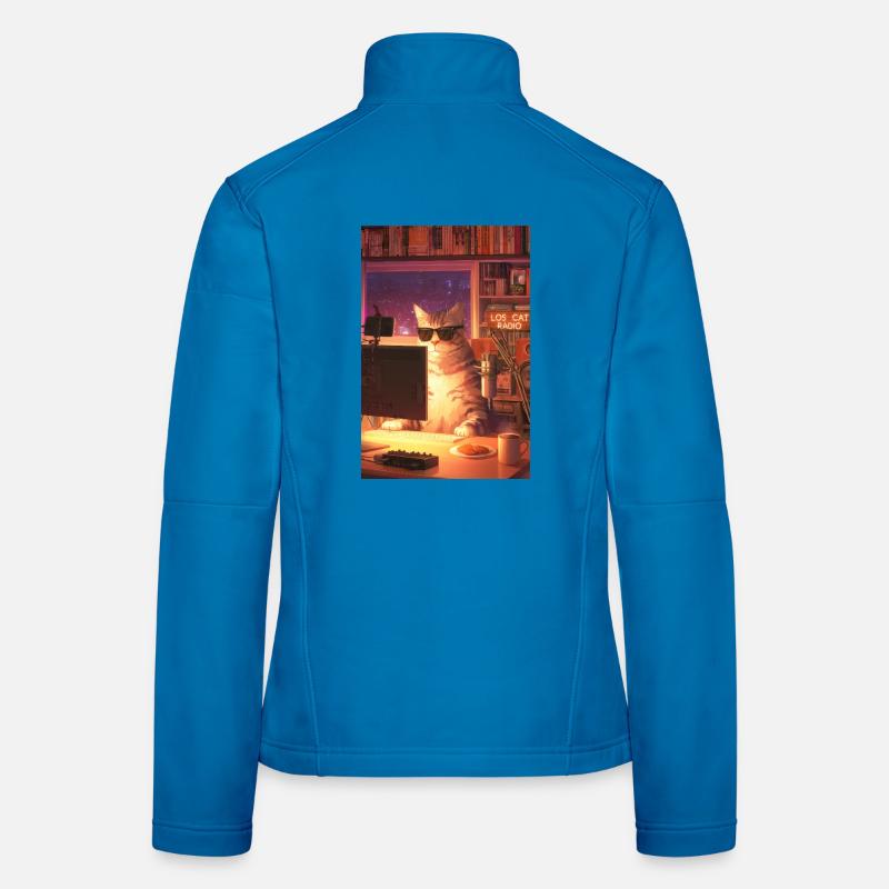 Cat Stream Neon Studio Women's Softshell Jacket