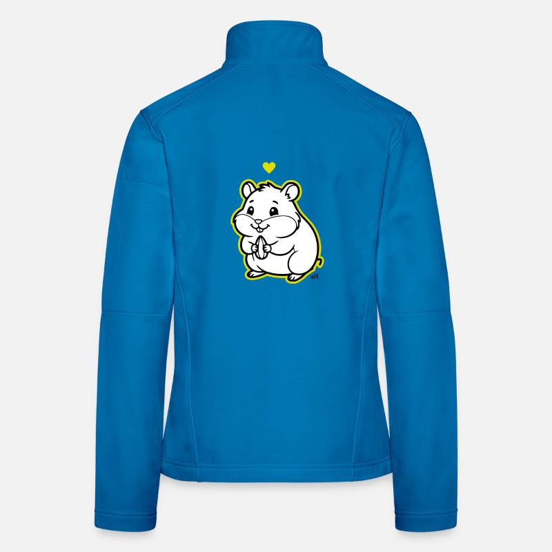Arnold_the_Hamster - Frauen Softshelljacke - Lichtblau
