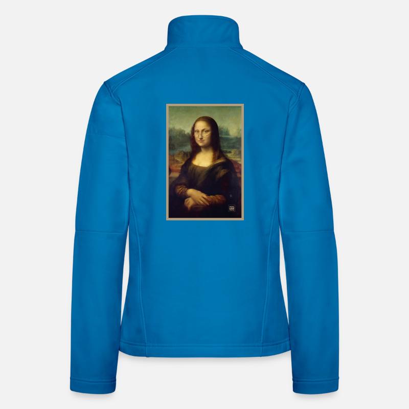 Mona Lisa misstrauisch und wertend Frauen Softshelljacke