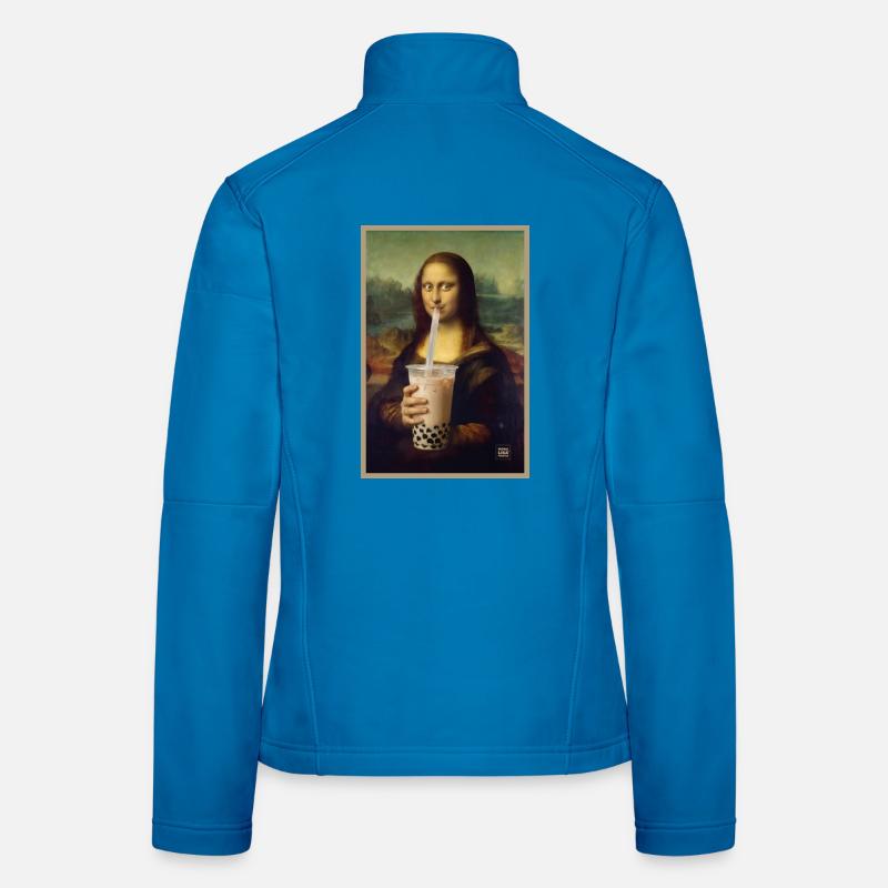Mona Sip Bubble Tea Portrait Women's Softshell Jacket
