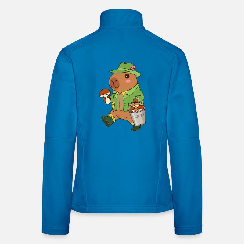Forest Forager Capibara – Waldabenteuer-Geschenk Frauen Softshelljacke
