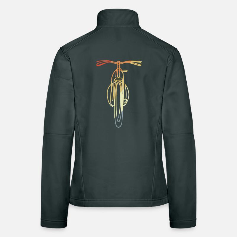 Bicycle front illustration Women's Softshell Jacket