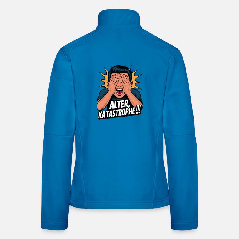 Alter! Katastrophe lustiger Spruch Facepalm Frauen Softshelljacke