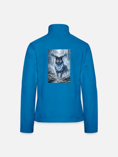 Der Runenhüter: Frosthirschwolf - Frauen Softshelljacke - Lichtblau