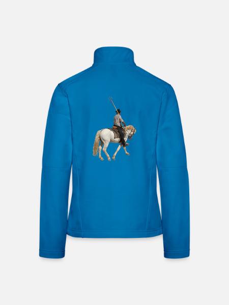 Gardianischer Camargue - Frauen Softshelljacke - Lichtblau - Hinten