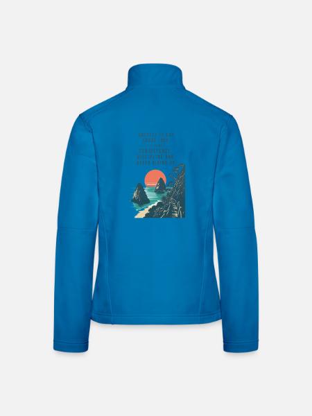 Motivational Quote Erfolg Mindset - Frauen Softshelljacke - Lichtblau - Hinten