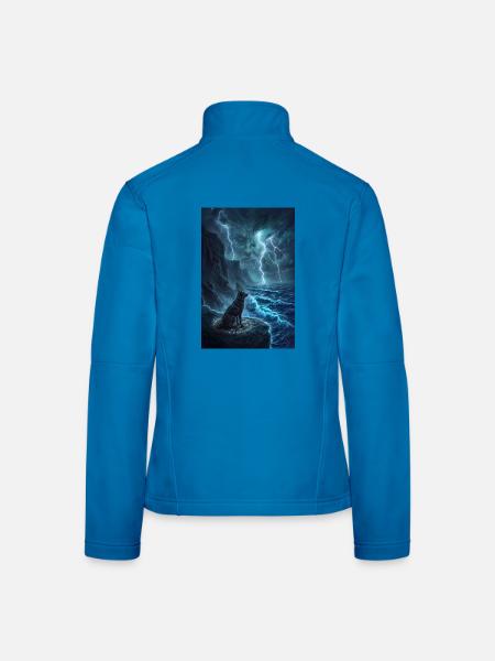 Sturmwolf-Aussichtspunkt - Frauen Softshelljacke - Lichtblau