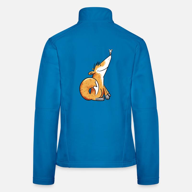 Fuchs Und Maus Comic Tiermotiv Fun Kinder Geschenk Frauen Softshelljacke