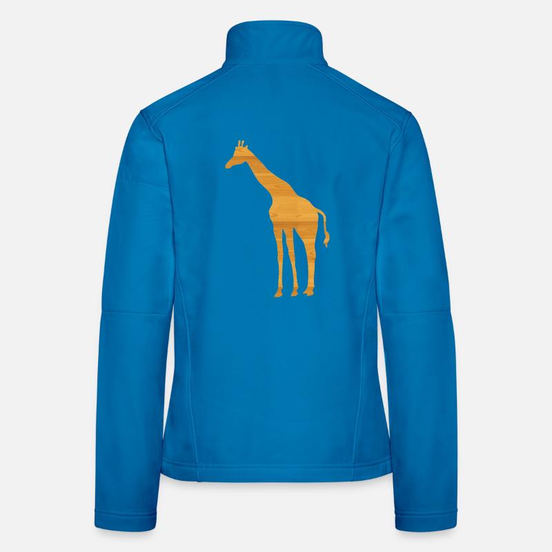 girafe Veste en tissu softshell Femme