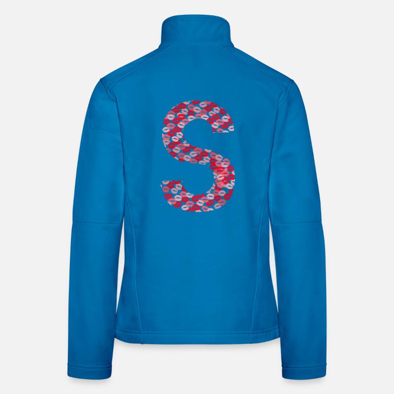 Letter S - First Name Initial Gift Women's Softshell Jacket